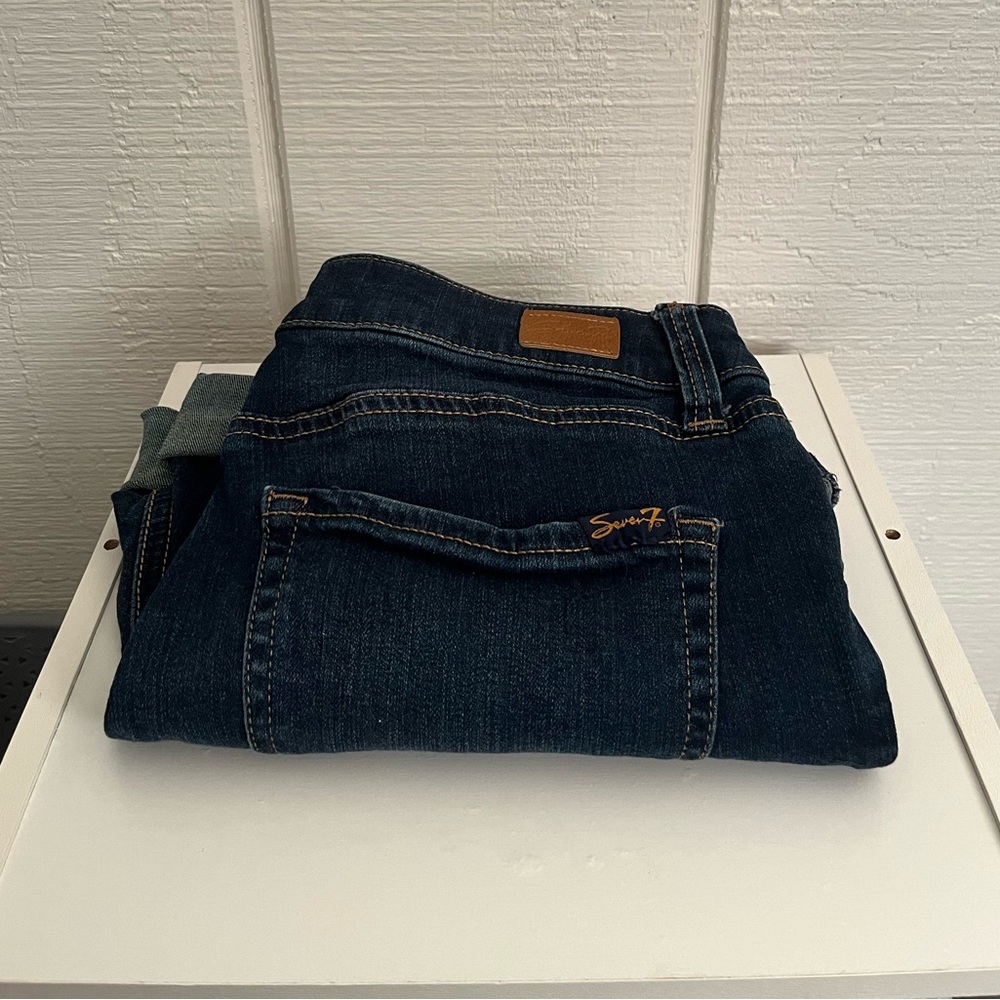 Navy blue jean shorts